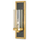 Charade 1 Light 5 inch Contemporary Gold Leaf Wall Sconce Wall Light
